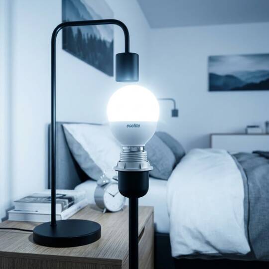 ECOLİTE 8,5W BEYAZ 6500K LED CLASSIC G45 Ampul : 220V - Opal cam - 810 Lümen 15.000 saat - 2