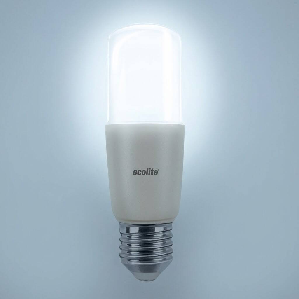 ECOLİTE 8,5W BEYAZ 6500K LED STICK T37 Ampul : 220V - Opal cam - 810 Lümen 15.000 saat ömür  - 3