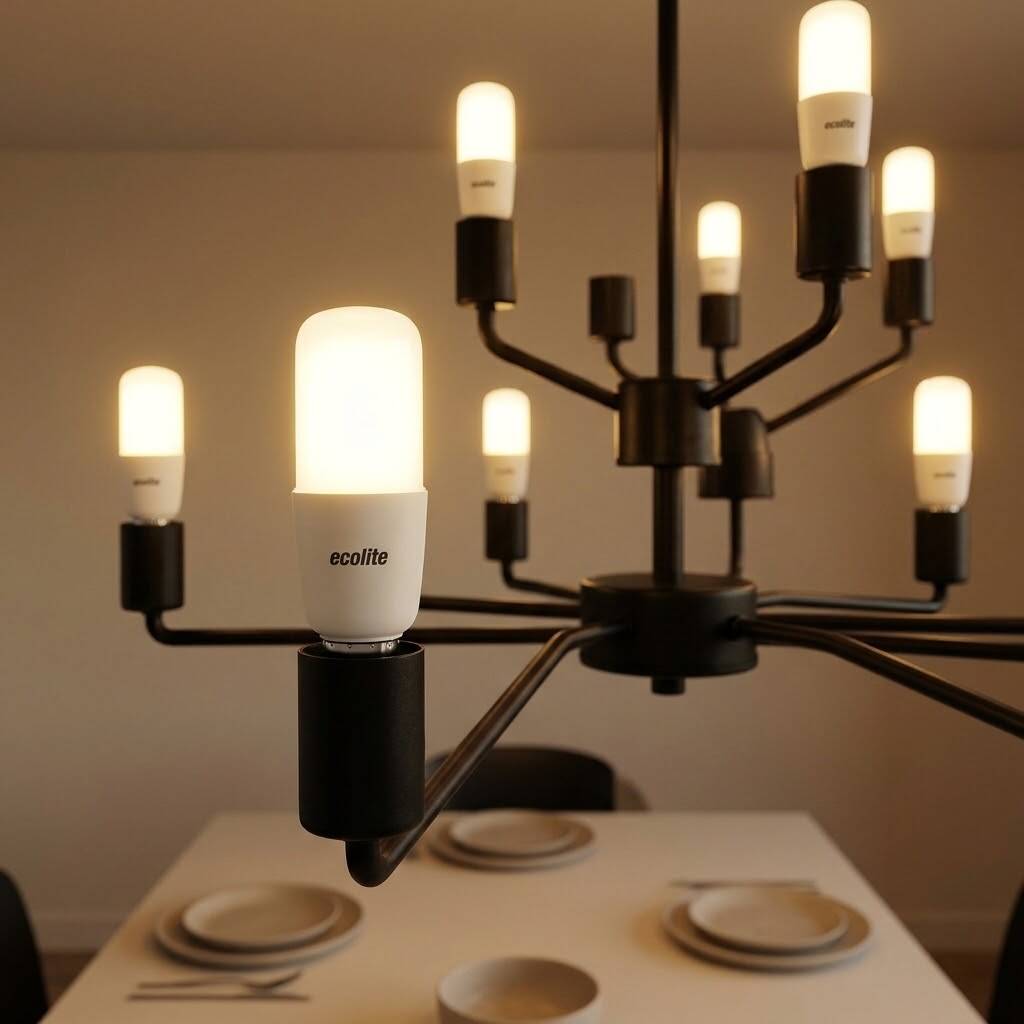 ECOLİTE 8,5W GÜNIŞIĞI 3000K LED STICK T37 Ampul : 220V - Opal cam - 810 Lümen 15.000 saat ömür  - 2