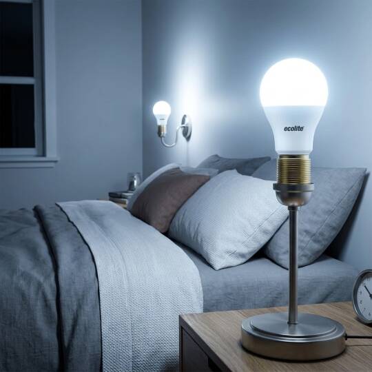 Ecolite 9W BEYAZ 6500K LED EMERGENCY LIGHT A65 Ampul : 220V - Opal Cam - 15.000 saat ömür - - 2