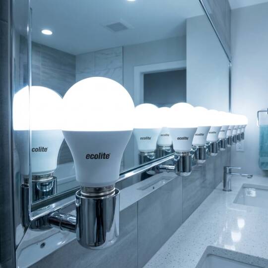 Ecolite 9W BEYAZ 6500K LED SENSOR LIGHT CLASSIC A60 Ampul 220V Opal Cam 15.000 Saat Ömür - 2