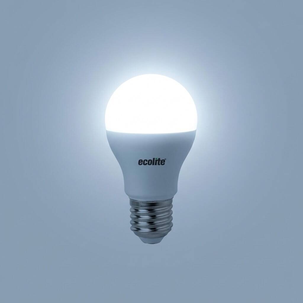 Ecolite 9W BEYAZ 6500K LED SENSOR LIGHT CLASSIC A60 Ampul 220V Opal Cam 15.000 Saat Ömür - 3