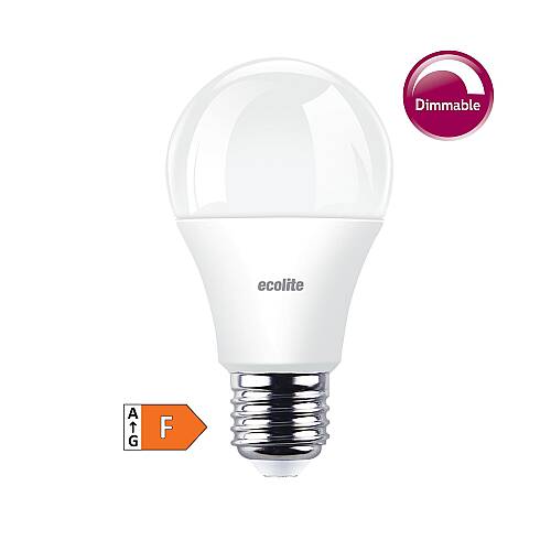 Ecolite 9W GÜNIŞIĞI 3000K LED DIMMABLE CLASSIC A60 Ampul 220V Opal Cam 15.000 Saat Ömür  - 1
