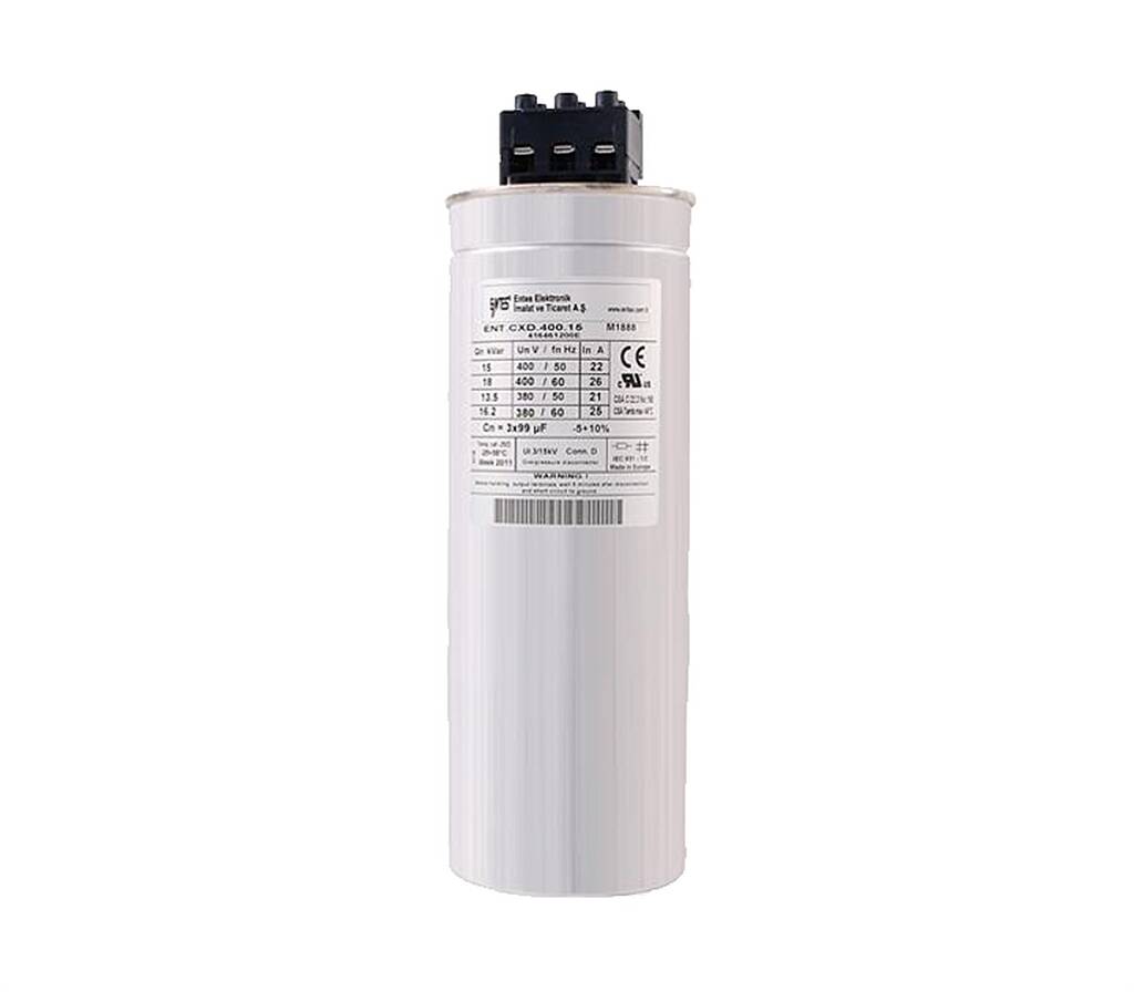 ENT.CXD-450-12,5 12,5kVAR TRİFAZE KONDANSATÖR Entes - 1
