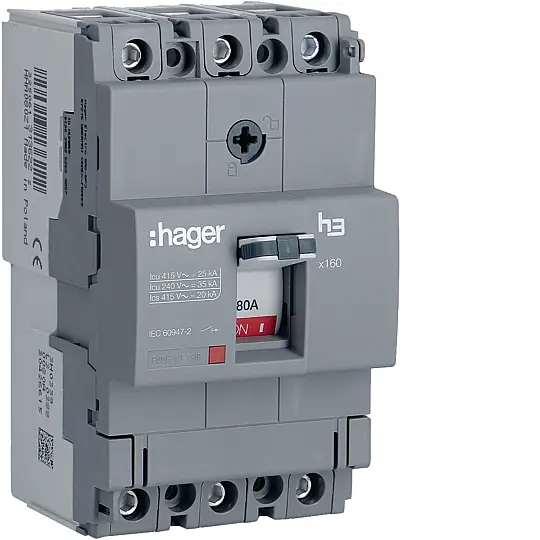 MCCB X160 80A 25kA KOMPAKT ŞALTER Hager