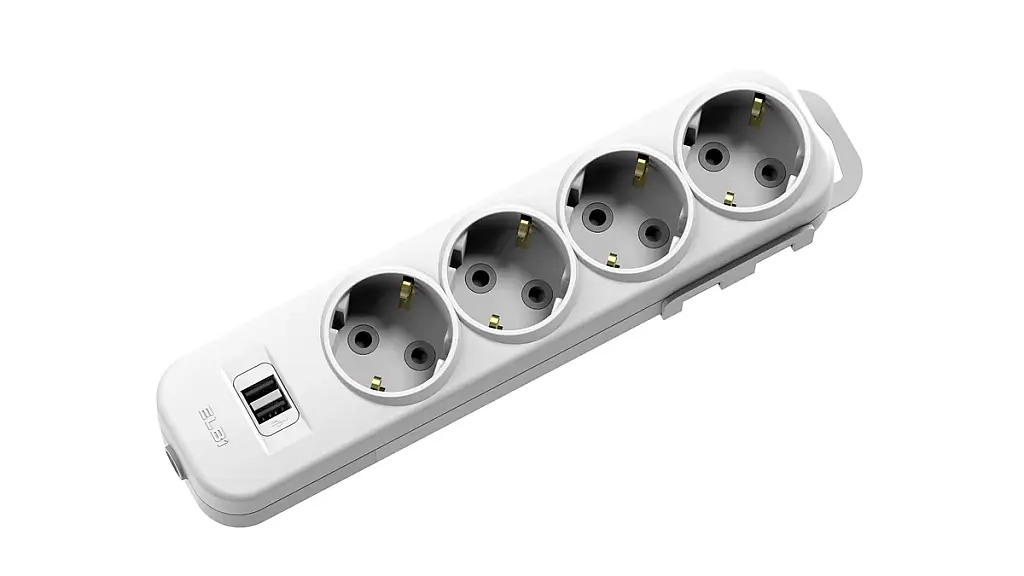MYRA 4LÜ USB Lİ Çocuk Korumalı TOPRAKLI GRUP PRİZ 2mt El-Bi - 1