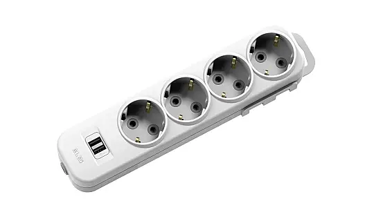 MYRA 4LÜ USB Lİ Çocuk Korumalı TOPRAKLI GRUP PRİZ 3mt El-Bi