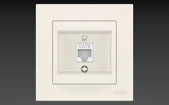 NATURAL BEYAZ DATA Priz cat6 El-Bi