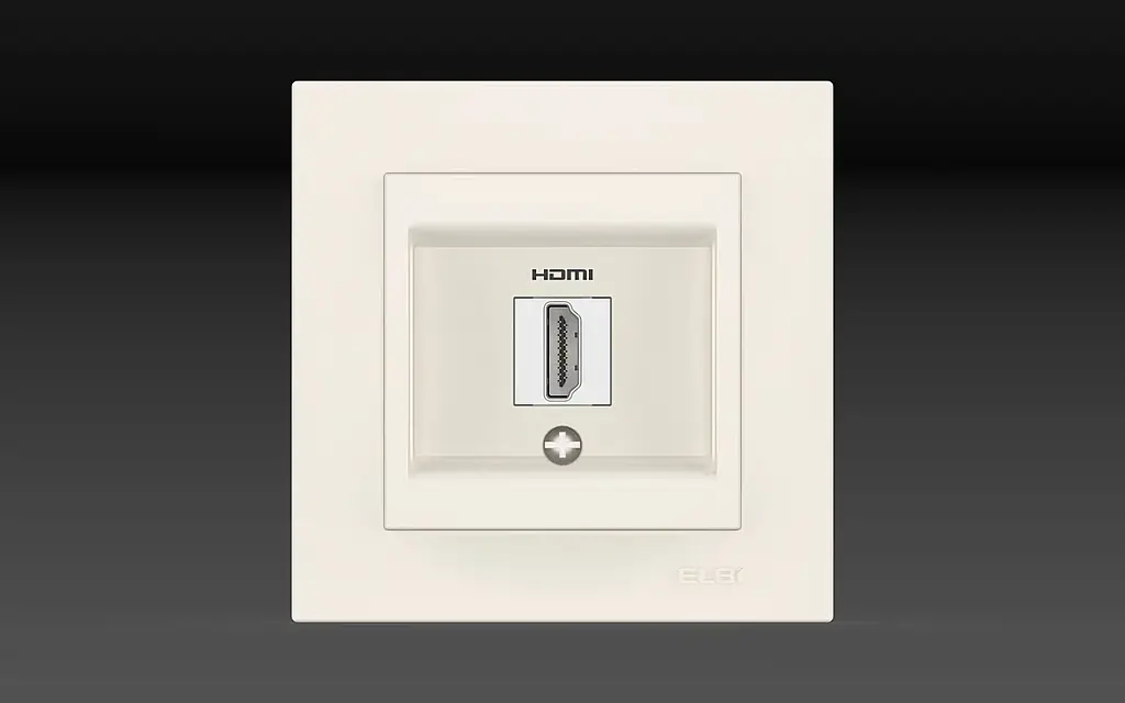 NATURAL BEYAZ HDMI PRİZ El-Bi - 1