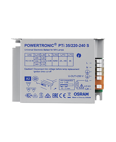 Osram Powertronic PTi 35W/220-240 S Metal Halide Elektronik Balast - 2