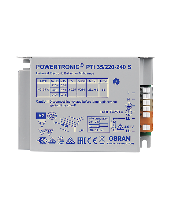 Osram Powertronic PTi 35W/220-240 S Metal Halide Elektronik Balast - 2