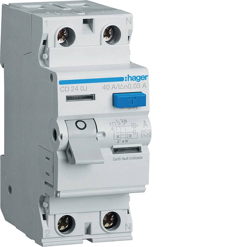 RCCB 2x40A 30MA KAÇAK AKIM ROLESİ Hager - 3