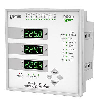 RG3-12e 12 KDM REAKTİF GÜÇ KONTROL RÖLESİ Entes - 1