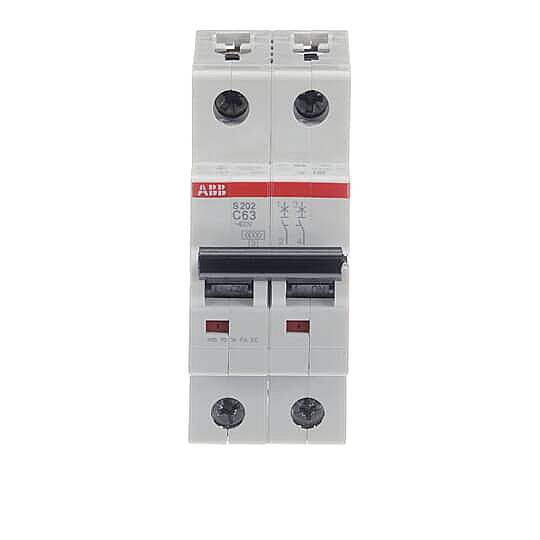 S 202-C 63 2x63A 6kA C eğrisi W Otomatik Sigorta ABB - 1
