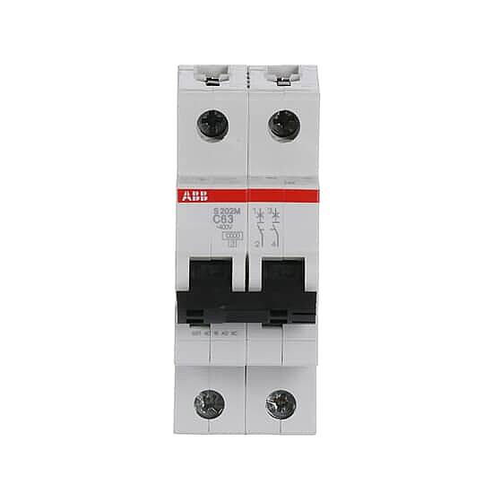 S 202 M-C 63 2x63A 10kA C eğrisi W Otomatik Sigorta ABB - 1