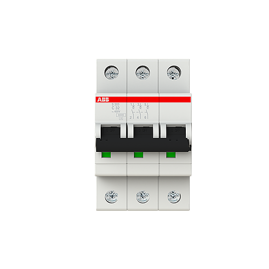 S 203-C 32 3x32A 6kA C eğrisi W Otomatik Sigorta ABB