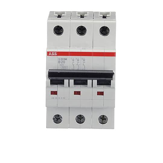 S 203 M-B 20 3x20A 10kA B eğrisi W Otomatik Sigorta ABB - 1