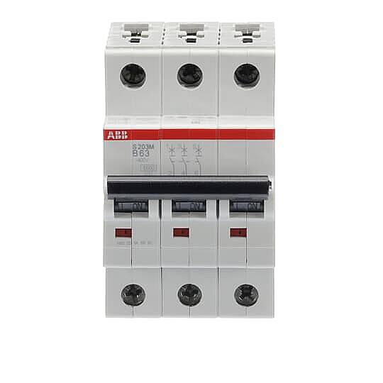 S 203 M-B 63 3x63A 10kA B eğrisi W Otomatik Sigorta ABB