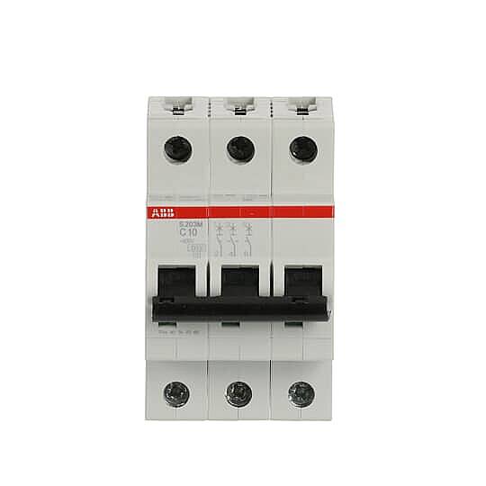 S 203 M-C 10 3x10A 10kA C eğrisi W Otomatik Sigorta ABB