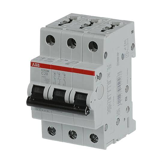 S 203 M-C 20 3x20A 10kA C eğrisi W Otomatik Sigorta ABB - 2