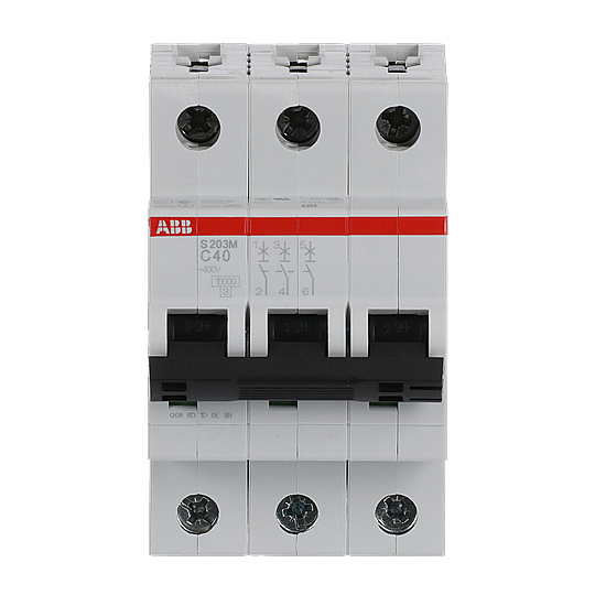 S 203 M-C 40 3x40A 10kA C eğrisi W Otomatik Sigorta ABB - 1