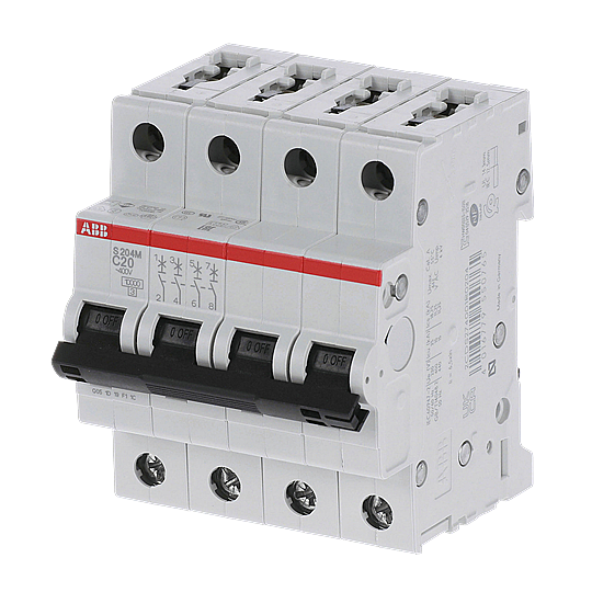 S 204 M-C 20 4x20A 10kA C eğrisi W Otomatik Sigorta ABB - 2