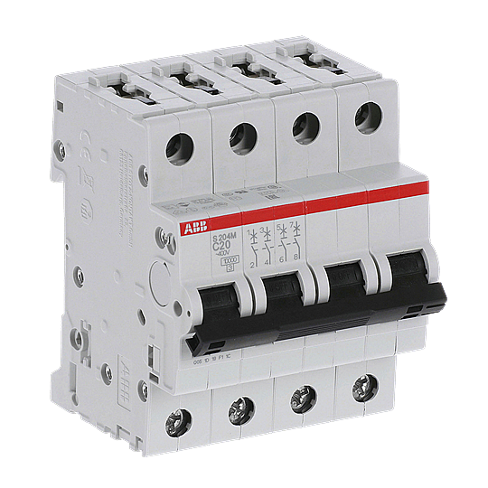 S 204 M-C 20 4x20A 10kA C eğrisi W Otomatik Sigorta ABB - 3