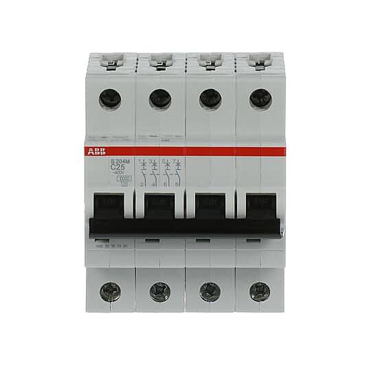 S 204 M-C 25 4x25A 10kA C eğrisi W Otomatik Sigorta ABB - 1