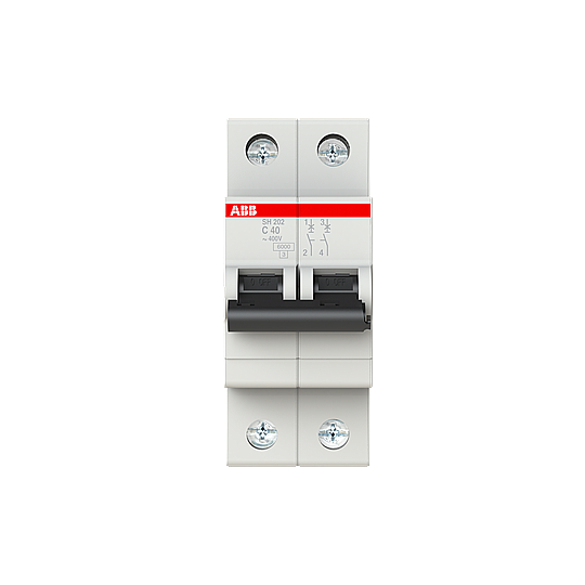 SH 201-C 40 NA 2x40A 6kA C eğrisi W Otomatik Sigorta ABB - 1