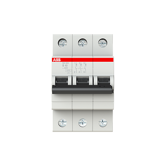 SH 203-B 40 3x40A 6kA B eğrisi W Otomatik Sigorta ABB