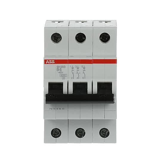 SH 203-B 6 3x6A 6kA B eğrisi W Otomatik Sigorta ABB