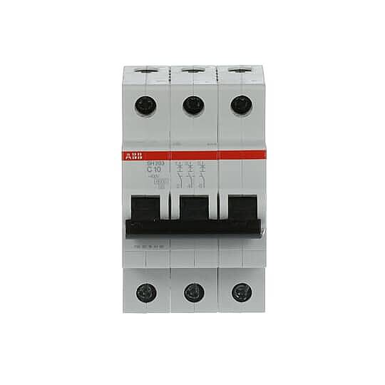 SH 203-C 10 3x10A 6kA C eğrisi W Otomatik Sigorta ABB - 1