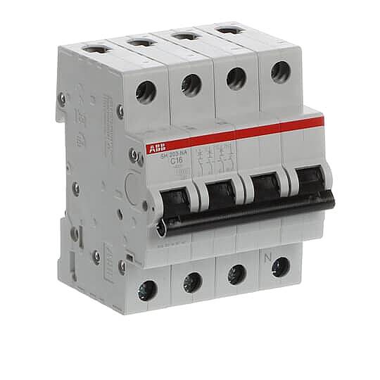SH 203-C 16 NA 4x16A 6kA C eğrisi W Otomatik Sigorta ABB - 3
