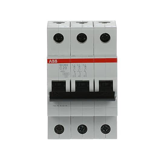 SH 203-C 20 3x20A 6kA C eğrisi W Otomatik Sigorta ABB