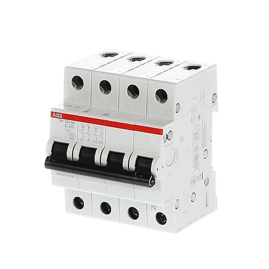 SH 203-C 20 NA 4x20A 6kA C eğrisi W Otomatik Sigorta ABB - 2