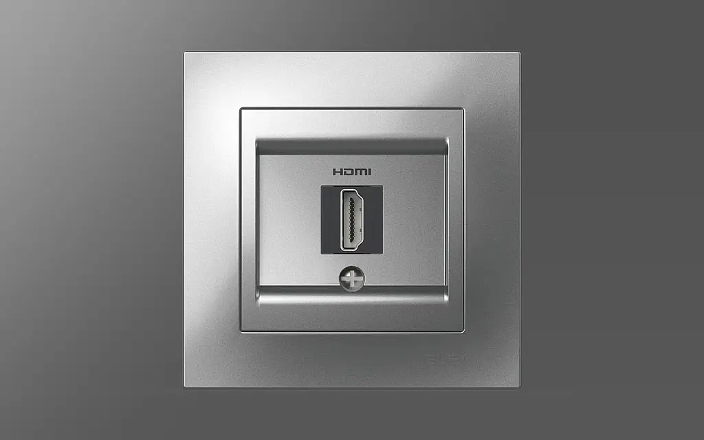 SİLVERLİNE Metalik Gri HDMI PRİZ El-Bi - 1