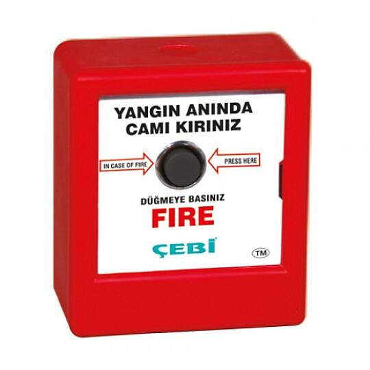 YANGIN İHBAR BUTONU KARE Çebi