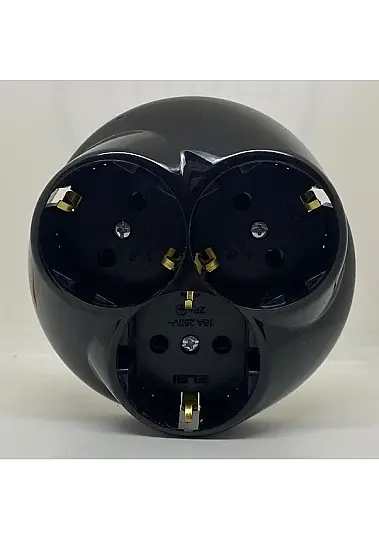 ZENA VANTABLACK SIVAALTI 3LÜ TOPRAKLI PRİZ El-Bi